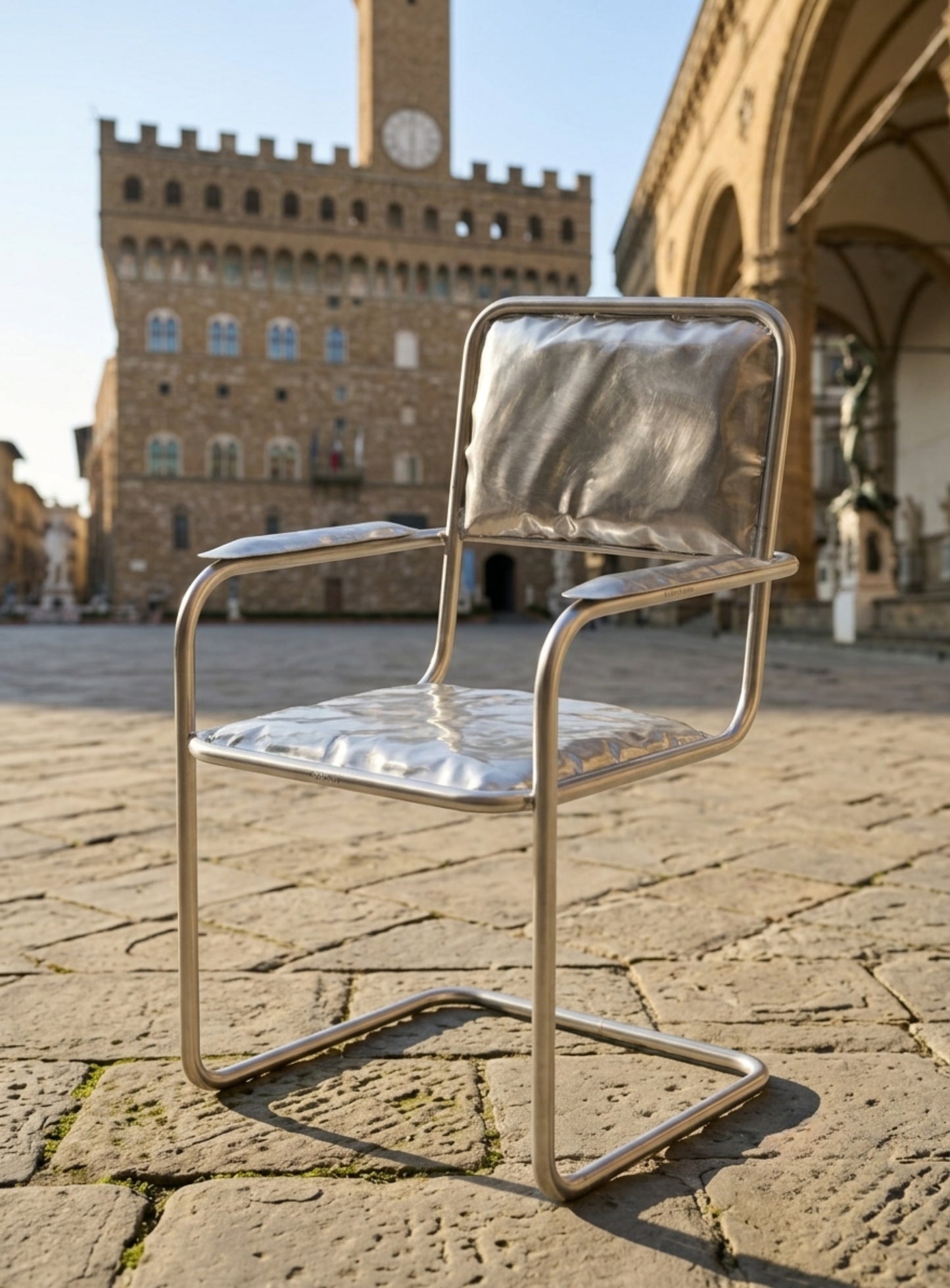 Iron Chair – Sedia Design Industriale in Tubolare d'Acciaio